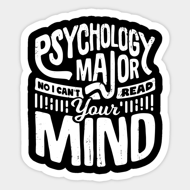 Funny Psychology Major Psychologist Gift Sticker by Dolde08